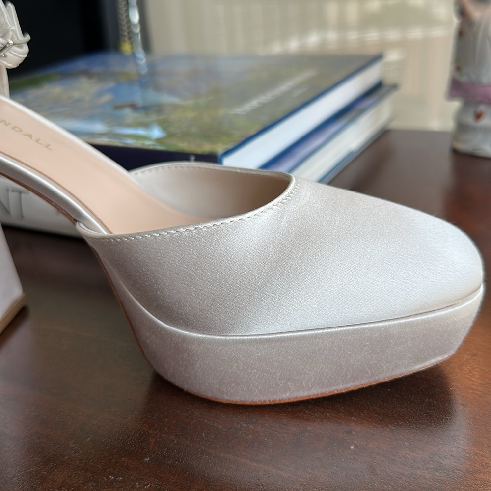 Loeffler Randall’s Selina platform White Block Heel - Picture 4 of 5